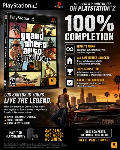 Ps2 gta san - ps2, andreas